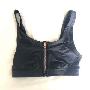 Lululemon Front-Zip Black Sports Bra